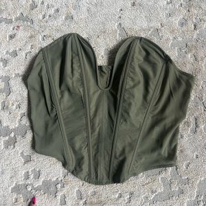 Army Green Corset
